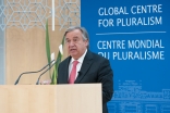 United Nations High Commissioner for Refugees António Guterres delivers the 2014 Annual Pluralism Lecture at the Delegation of the Ismaili Imamat.