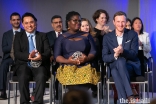 The three winners of the 2019 Global Pluralism Award: Aung Kyaw Moe on behalf of the Centre for Social Integrity, an organisation that provides youth from Myanmar’s conflict-affected regions with the skills to be leaders for change; Deborah Ahenkorah, a Ghanaian social entrepreneur and book publisher; and Igor Radulović on behalf of Learning History that is not yet History, a network in the Balkans developing a new approach to teaching the history of conflict.