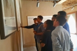 Students learn about the Aga Khan Award for Architecture during a visit to the Al Jahili Fort in Al Ain. Fatima Kamran