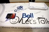  Attendees had the opportunity to share a pledge on how to end the stigma around mental illness in support of Bell Let’s Talk Day