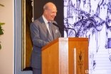 Prince Amyn delivers remarks at the inauguration of the Seeing Through Babel exhibition at the Ismaili Centre, London.