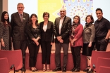 Organizers from the City of Burnaby, Simon Fraser University and the Ismaili Centre and the panelists from the event.