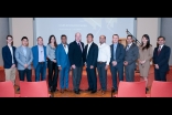 Minister Mike de Jong, MaRS FinTech Head Adam Nanjee, and Ismaili Council President Samir Manji with panelists and speakers at the MaRS FinTech event. Sultan Bhaloo