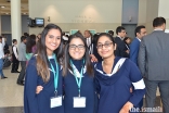 Anam Sherali (center) with other volunteers in Houston. The Ismaili Volunteer Corps in the USA have supported the development of the Jamat for over 40 years.