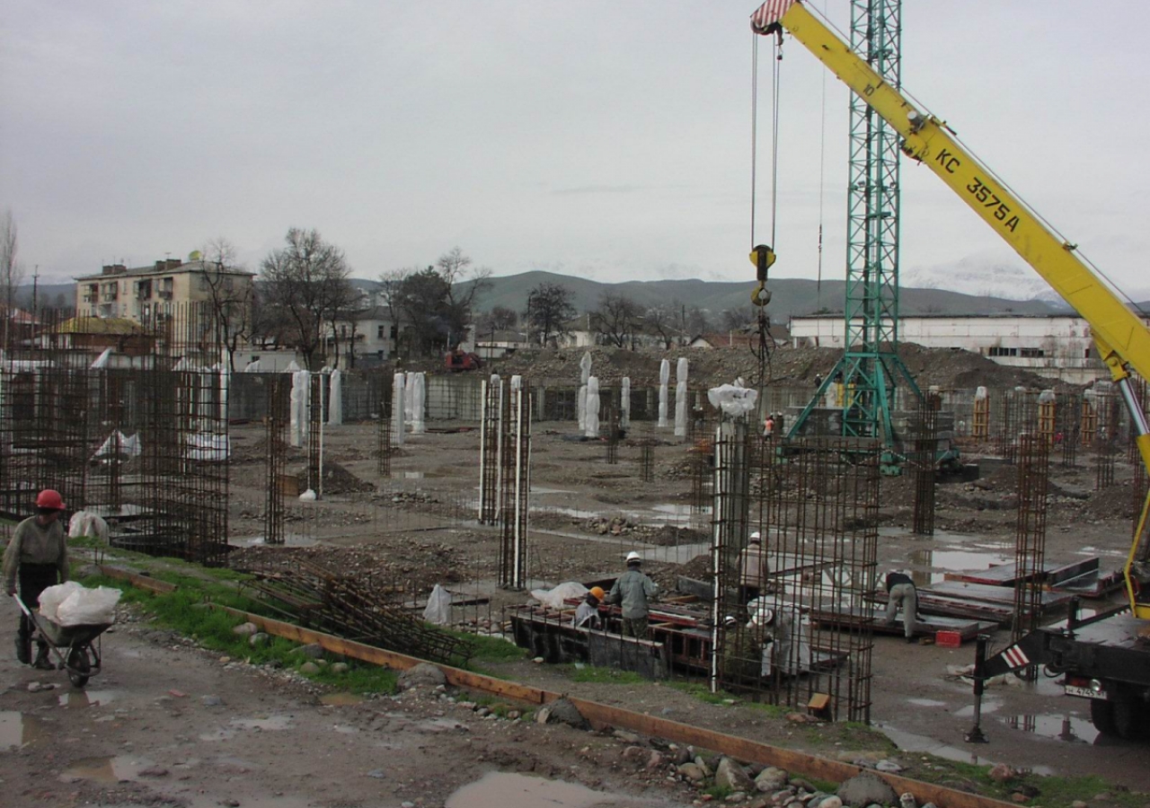 February 2006: A view from the southeast corner of the site, where the Social Hall is to be situated.