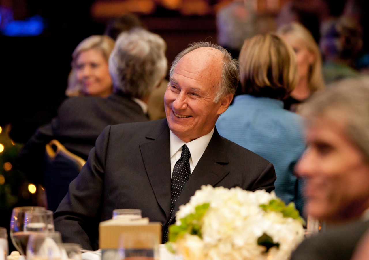 Mawlana Hazar Imam at the 2011 Founders Day Banquet, where he was awarded the University of California San Francisco Medal.
