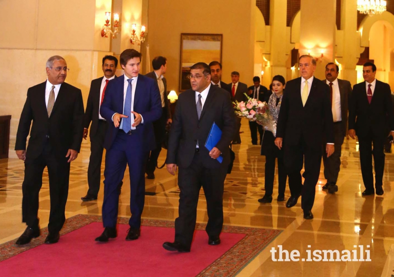 Prince Aly Muhammad arrives at Islamabad Serena Hotel