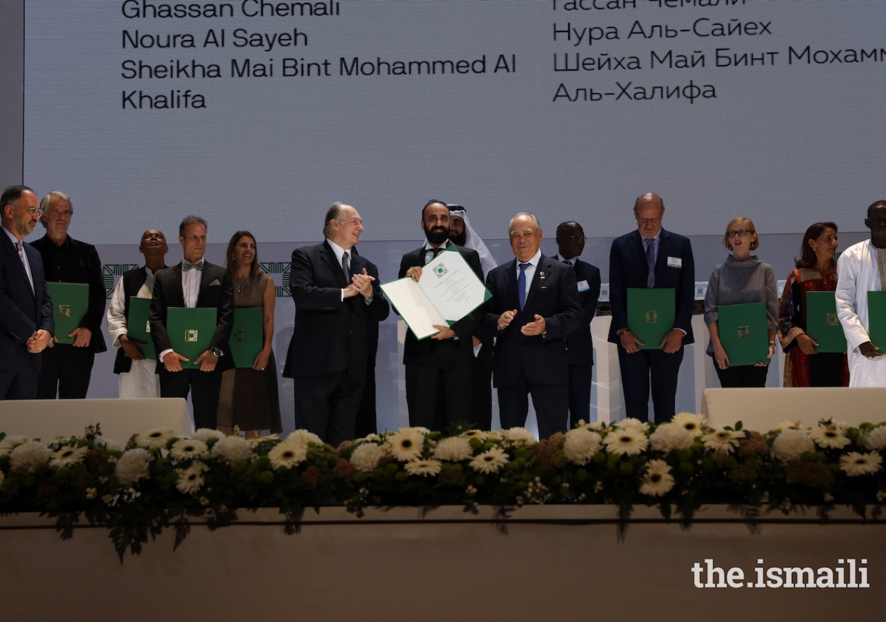 Ghassan Chemali is honoured at the Aga Khan Award for Architecture 2019 Ceremony for his work on the Revitalisation of Muharraq in Bahrain. 