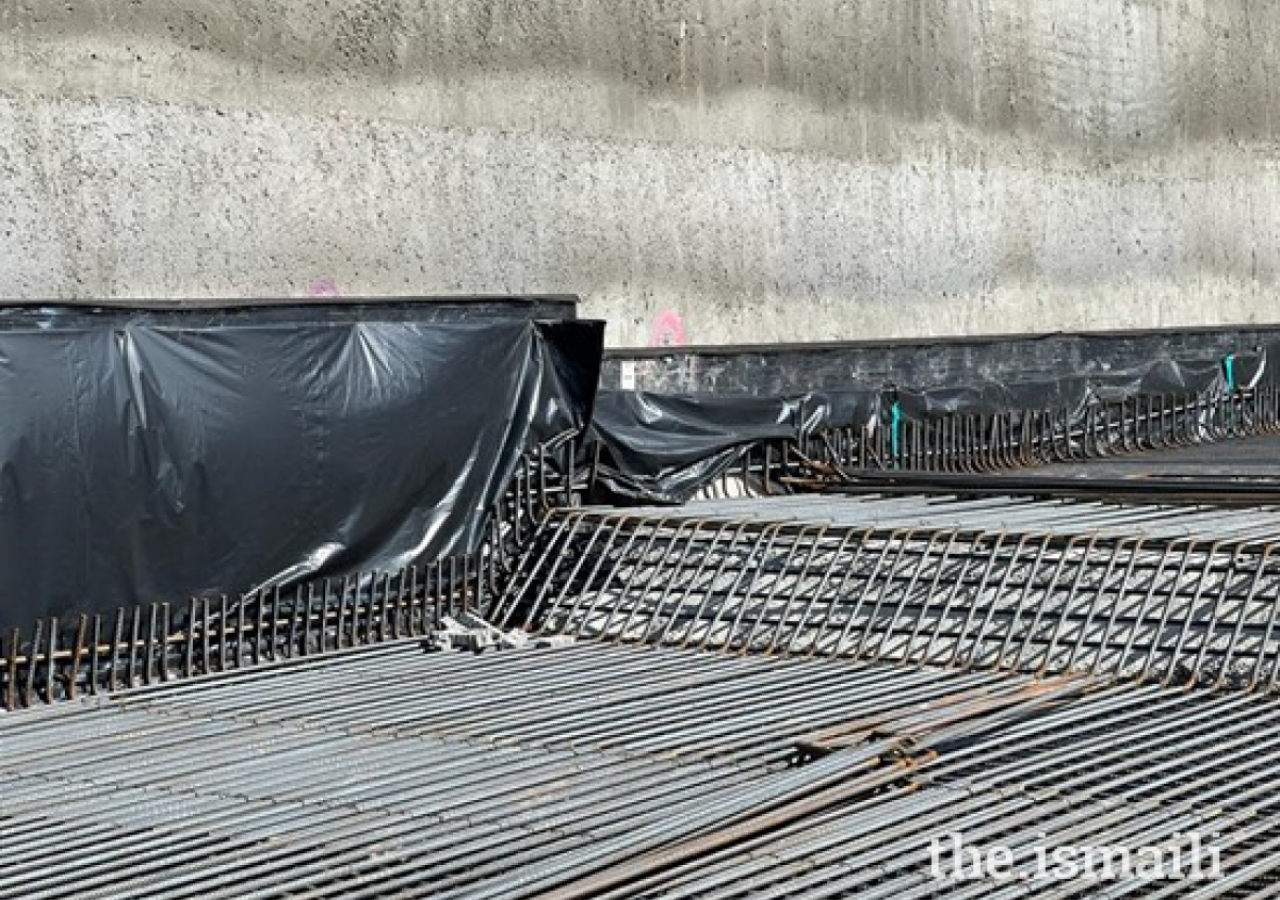 Reinforcements, waterproofing and shotcrete on the north end - January 2022