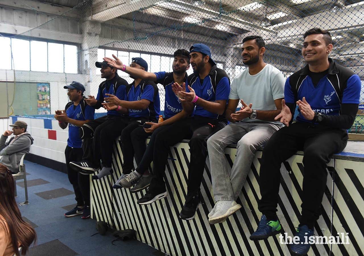 Cricket participants and spectators at the European Sports Festival 2019.