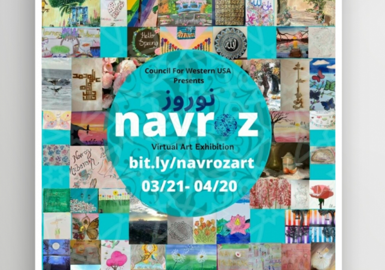 Navroz art exhibition poster