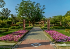 An arboretum exhibiting the flora of the Delhi region is a central objective of the landscape plan.