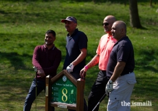 Golf participants at the European Sports Festival, held at the University of Nottingham. 