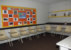 A view of one of the classrooms at the new Jamatkhana. 