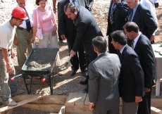 September 2005: The first concrete ceremony was performed by His Worship Mahmadsaid Ubaidulloev, the Mayor of Dushanbe.