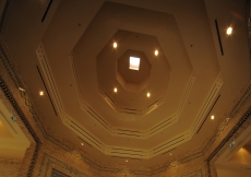 The ceiling above the foyer at the Main Entrance in the Administration area.