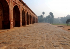 The lower plinth of the restored Humayun&amp;rsquo;s Tomb.