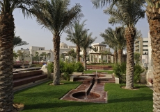 The beautiful landscaped gardens in a serene setting reflect an Islamic tradition.  