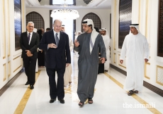 Mawlana Hazar Imam in Abu Dhabi with His Highness Sheikh Mansour bin Zayed Al Nahyan.