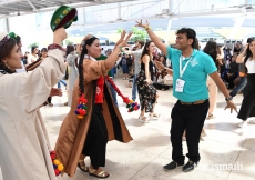 A Central Asian dance workshop was held at Feira Internacional de Lisboa 1.