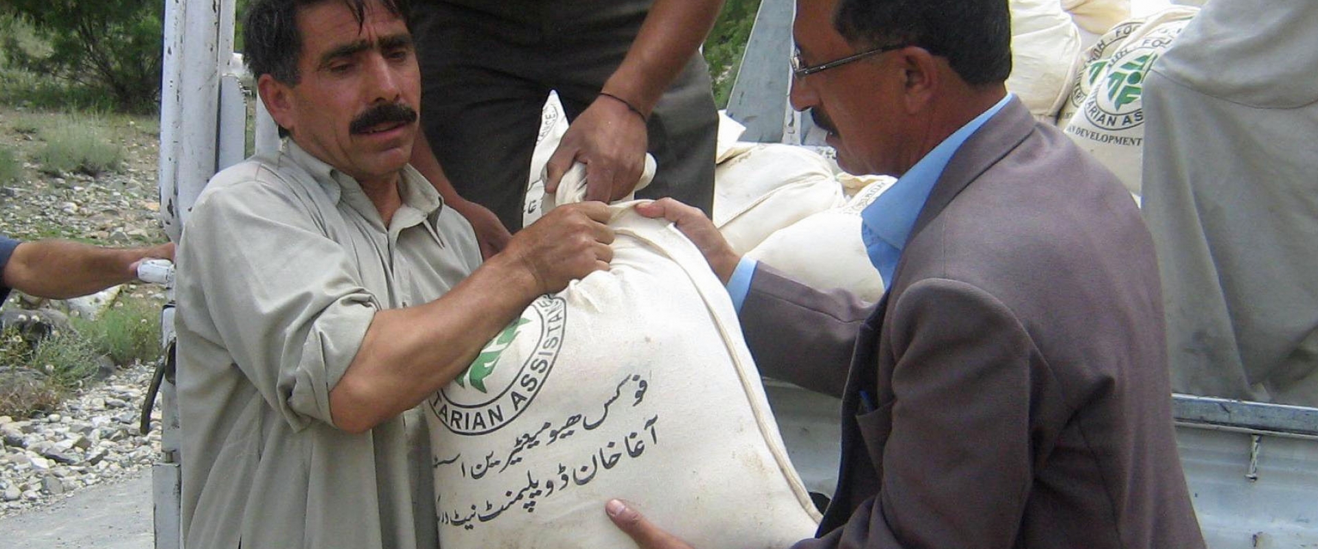 FOCUS Pakistan delivering relief items to displaced people in Hundur village of the Yasin valley in Gilgit-Baltistan.