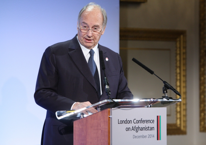 Mawlana Hazar Imam speaking at the 2014 London Conference on Afghanistan.