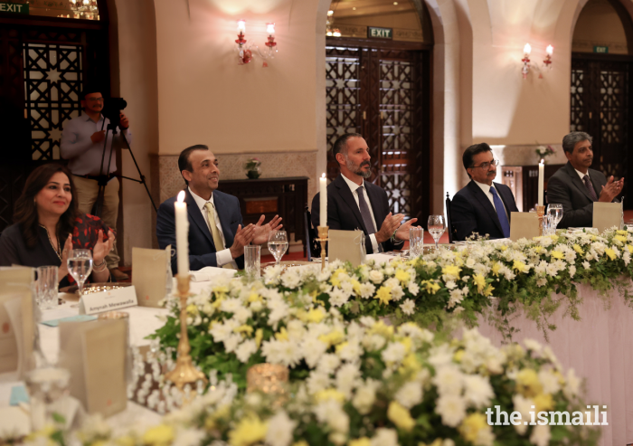 Following his first day of discussions with Jamati and AKDN institutions, Prince Rahim attended a dinner hosted by the Ismaili Council for Pakistan.