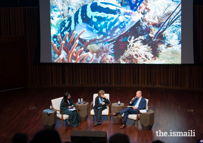 Prince Hussain participates in a moderated discussion with Dr Silvia Earle, the celebrated marine biologist, explorer, and author.