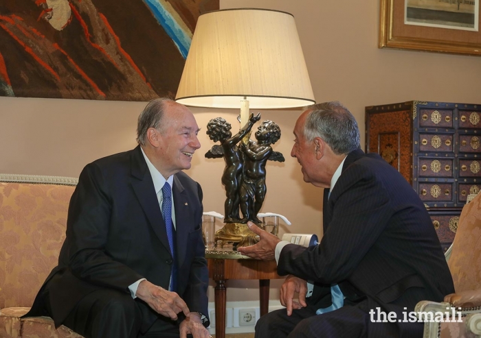O encontro cordial entre Mawlana Hazar Imam e o presidente Marcelo Rebelo de Sousa