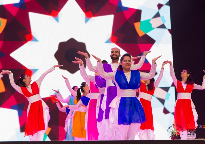 Kaleidoscope dance performed at the Closing Ceremony of the 2016 Jubilee Games. Asif Bhalesha