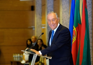 His Excellency Marcelo Rebelo de Sousa, President of the Portuguese Republic, thanks the Ismaili community for their contributions to the nation.