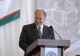 Mawlana Hazar Imam expresses his vision for the Academies during the foundation stone-laying ceremony of the Aga Khan Academy, Kampala.