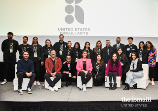 USIA Film Festival panel members with USIA volunteers