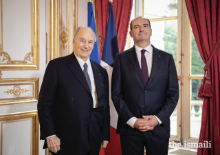 Mawlana Hazar Imam s'est entretenu avec le Premier ministre français Jean Castex le 13 juillet 2021