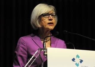 Canadian Chief Justice Beverley McLachlin delivers the fourth Annual Lecture of the Global Centre for Pluralism at the Aga Khan Museum in Toronto. GCP / T Sandler
