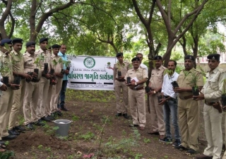 AKAHI, Gujarat Police, and Gujarat Forest Department join hands in tree planting drive