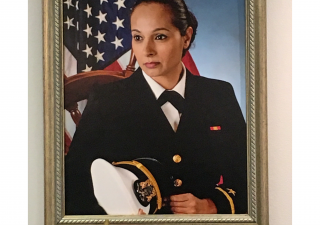 Lieutenant Naheed Vadsaria in the United States Navy.