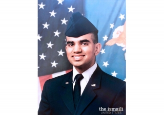 Amyn Gilani in his Air Force uniform.