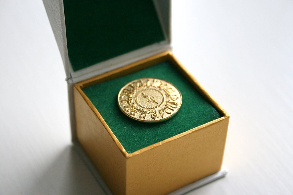 Golden Jubilee lapel pin. Photo: Celebrations Global Limited