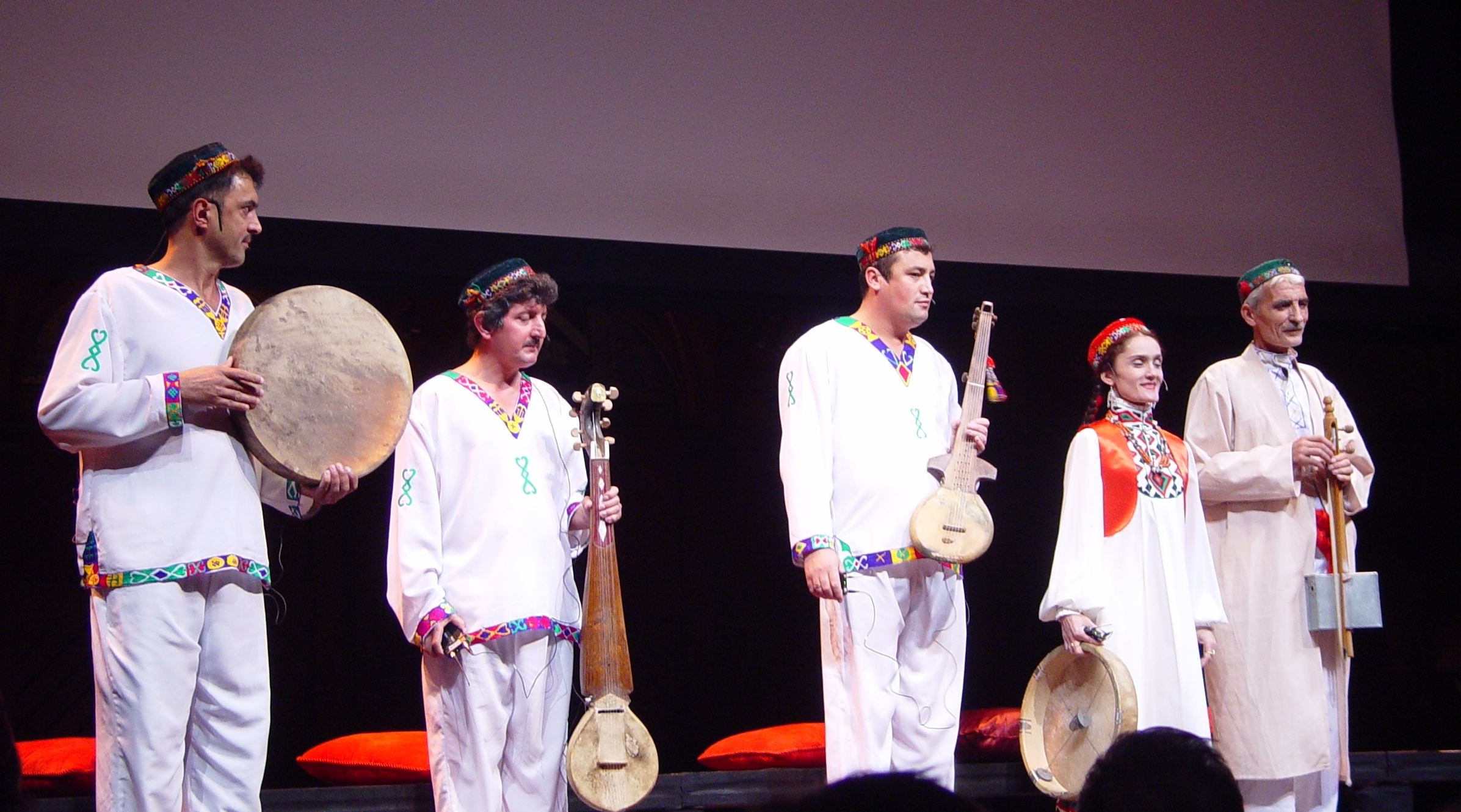 The Badakshan Ensemble of Tajikistan infused the air with exotic rhythms and cadences using the daf (drum), the Pamiri rubab (lute) and the ancient ghijak (spike fiddle)    Photo: Aftab Chagani  