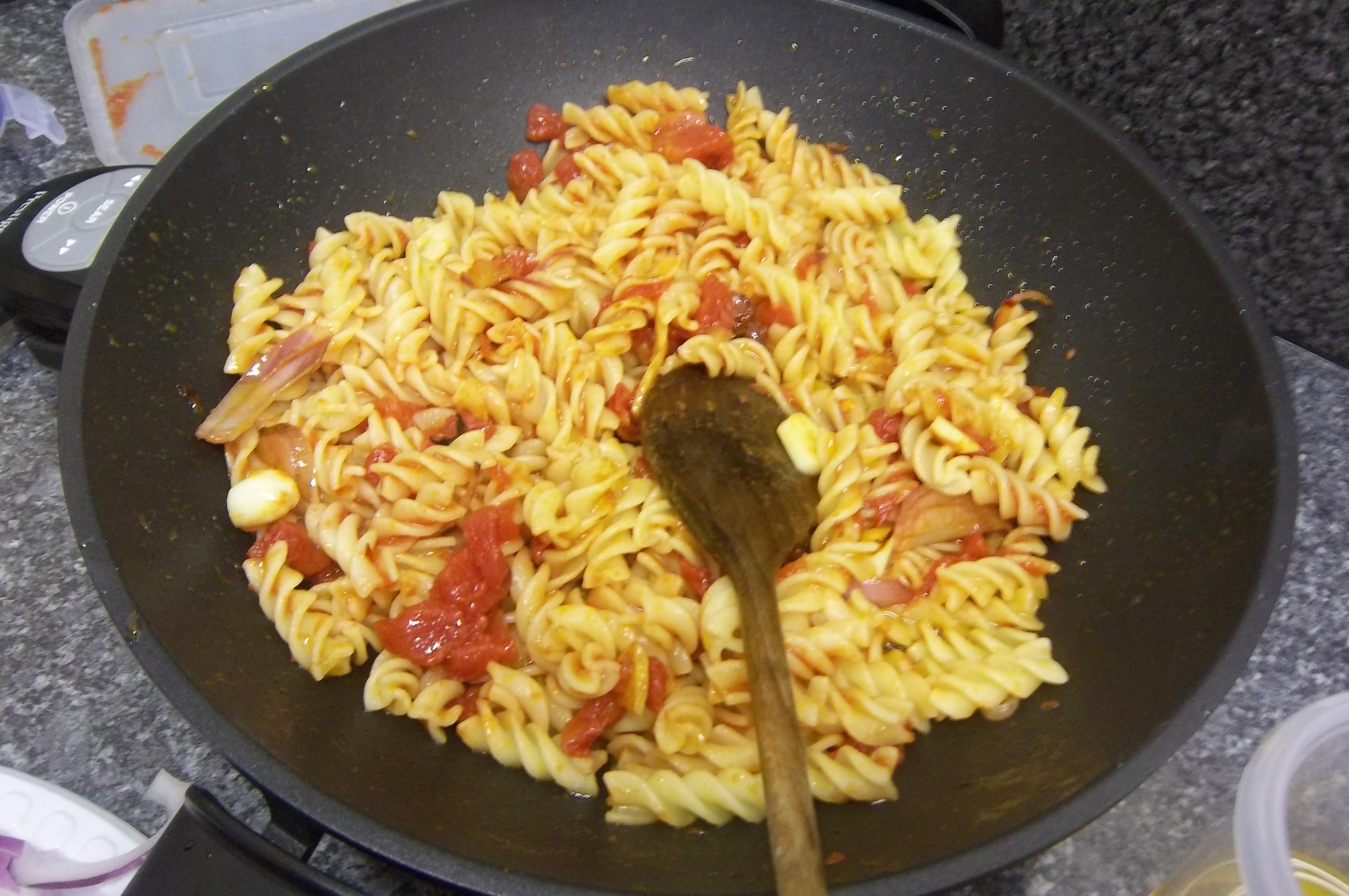Pasta in tomato sauce is quick, cheap and healthy. Photo: Khaleel Ladhani