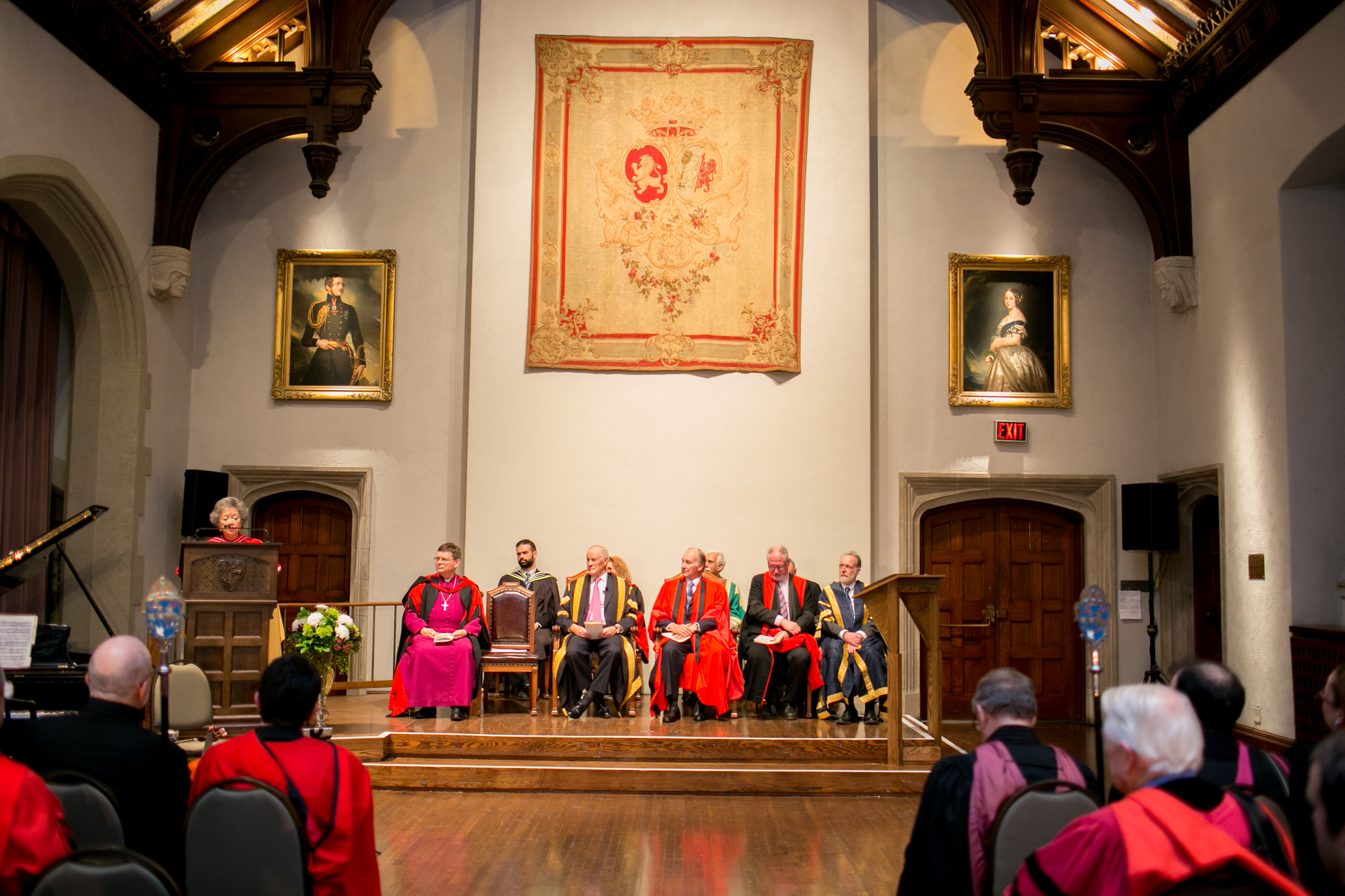 The special convocation ceremony took place at Trinity College’s Seeley Hall. Photo: Mo Govindji